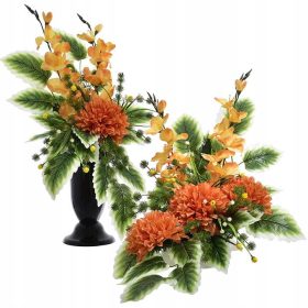  ZUSAMMENSETZUNG: CHRYSANTHEMENBLATT-BLUMEN-STRAUSSCREME