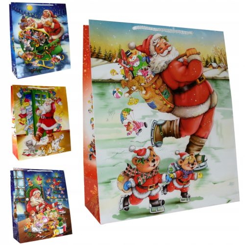  Große Weihnachtsgeschenktüten 30x13x36cm Weihnachtsgeschenke x10