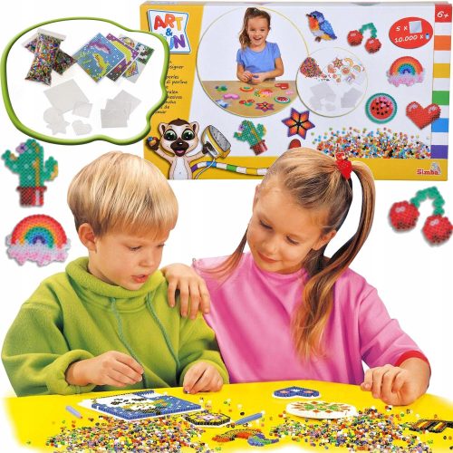  Simba Toys 106374146 Kunst-/Bastelset Kinder-Perlenset 10000-tlg.