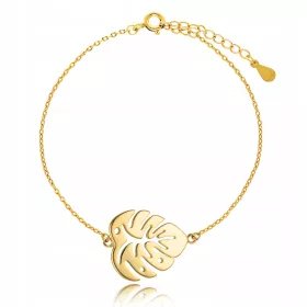  925 Gold Celebrity Monstera Leaf Leaf Armband