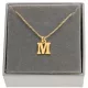  Goldkette mit Buchstabe M 925, beliebiger Buchstabe 45 cm