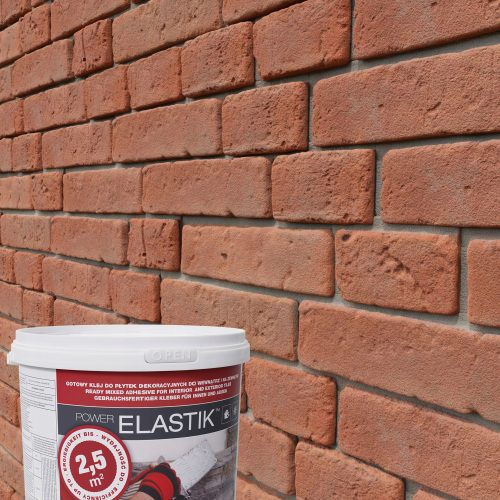 Stegu 2,5 m² Monsanto-Fliesen aus rotem Backstein mit Fugenmörtel + kostenlosem Kleber-SET