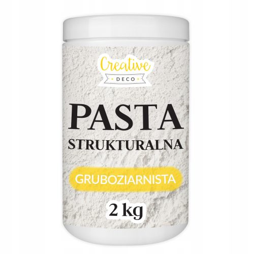 Grobkörnige weiße Strukturpaste für 3D-Strukturen und Effekte, 2 kg