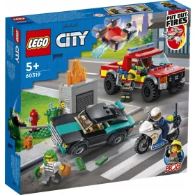    LEGO City 60319 Feuerwehreinsatz und Verfolgungsjagd der Polizei