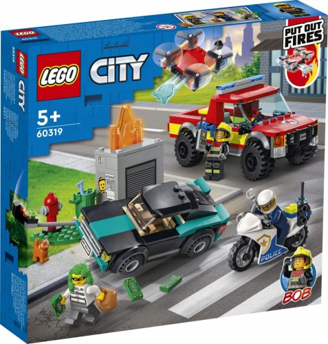  LEGO City 60319 Feuerwehreinsatz und Verfolgungsjagd der Polizei