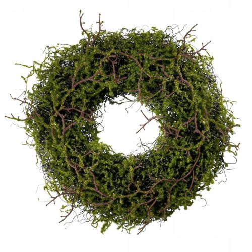  Grabfaschinenkranz mit Moos für Dekorationen und Blumensträuße, 40 cm