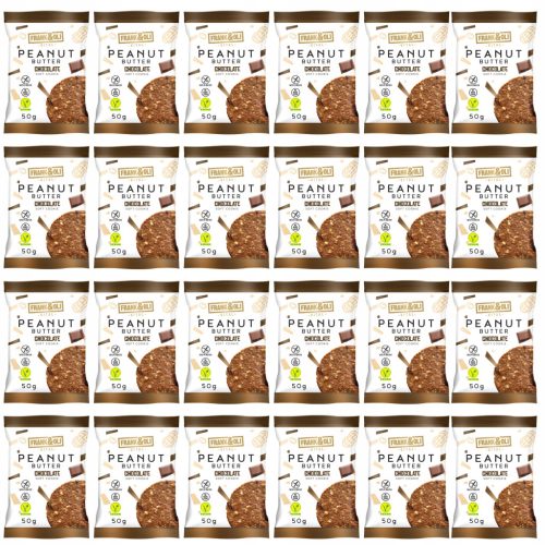 Frank&Oli Veganes Erdnussbutter-Schokoladenkeks, glutenfrei, ohne Zucker 50g