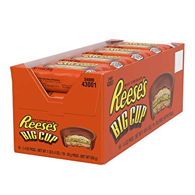 Reese's Big Cup - 16er Pack, Große Erdnussbutter Cups in Milchschokolade
