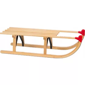    Klassischer, langlebiger Holzschlitten NIJDAM Davos 90kg / 90cm
