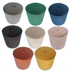  Runder Sitzhocker, Sitz, Fußhocker, gepolstert