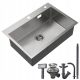 Auralum Einzelbeckenspüle. Edelstahlspüle. Inox-Stahl