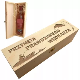  ALKOHOL BOX Whisky Geschenk mit Fisch Fisch Angler