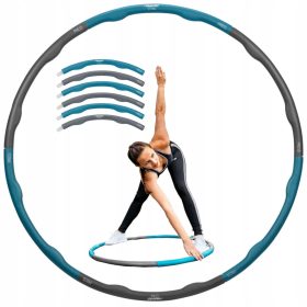    HULA HOP AVENTO Schlankheitskur mit Schaumstoffnoppen, faltbar 100 cm / 1,5 kg