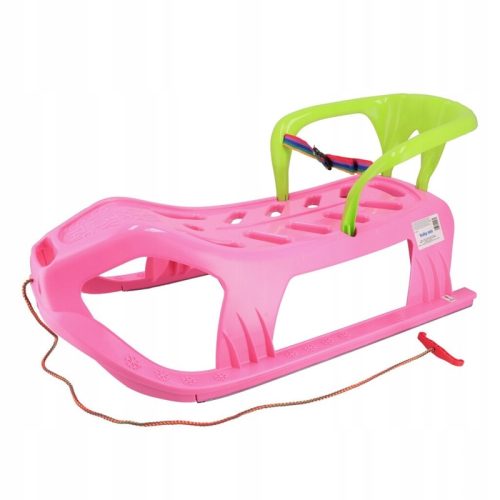  BABY MIX SNOW STAR KUNSTSTOFFSCHLITTEN MIT RÜCKENLEHNE ROSA ROSA