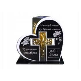 Kerzenständer, Acrylglas, Herz, 18 x 29 x 21 cm