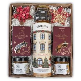    GESCHENKKORB-Set für die Feiertage, Kekse, Trockenfrüchte, Tee, Süßigkeiten