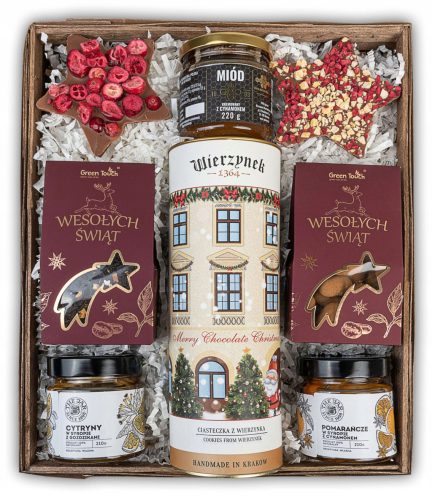  GESCHENKKORB-Set für die Feiertage, Kekse, Trockenfrüchte, Tee, Süßigkeiten