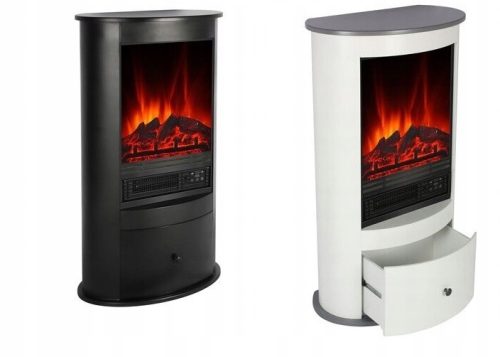 Standkamin mit Heizfunktion El Fuego weiß 1800 W 60 x 100 x 33 cm