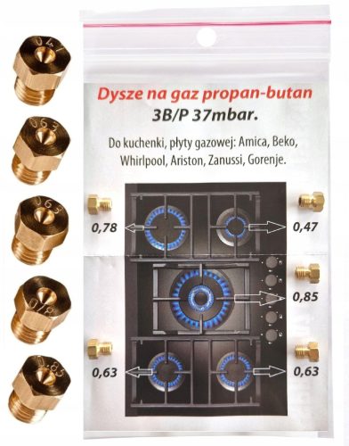  Ein Satz Düsen für den Gasherd R Duch PB37981