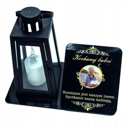  LED-KERZE, LAMPENSTATUETTE, GROSSER GRABFRIEDHOF