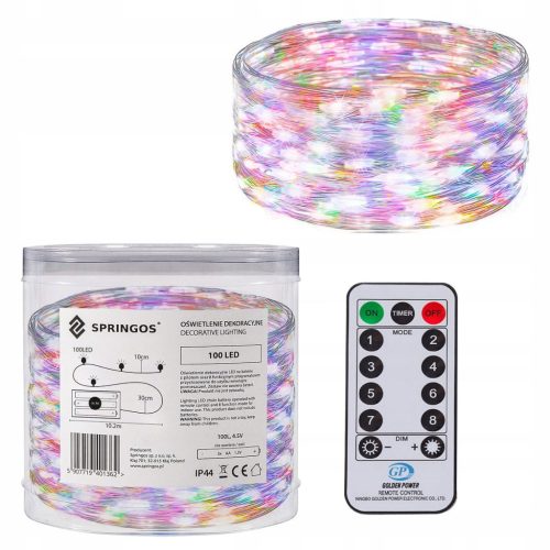  Springos Weihnachtsbaumbeleuchtung außen 10,2 m 51 - 100 Lichter