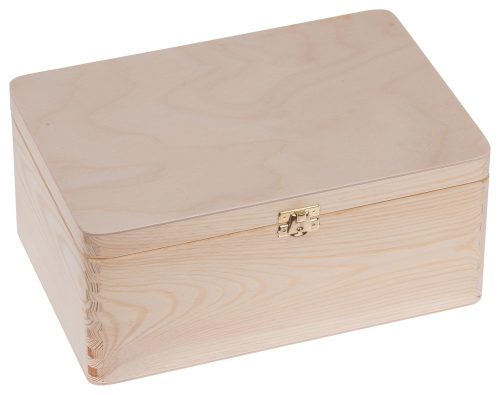 Boxen, Aufbewahrungsbehälter, Organizer Bartu-Holzkiste 20 x 30 x 14 cm für Decoupage