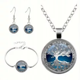    Baum des Lebens Schmuckset, Baumanhänger, Ohrringe, Armband 16