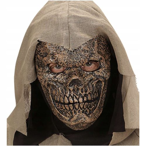  MASKE SKELETT Skelett SCHÄDEL braun Halloween