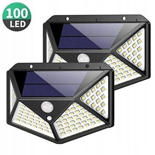 Lampen für Fassaden 2× PUVERO Fassadenleuchte 700 lm, solarbetrieben