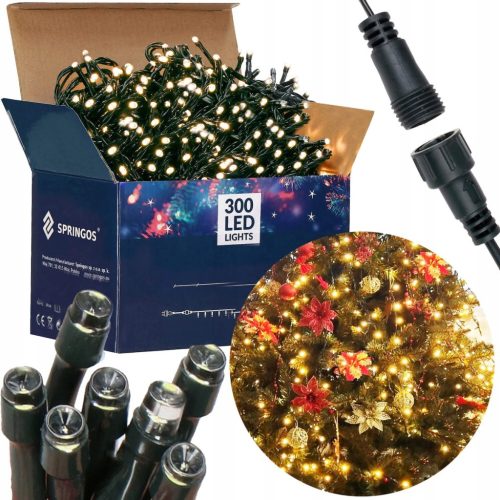  Springos Weihnachtsbaumbeleuchtung außen 18 m 201 – 300 Lichter