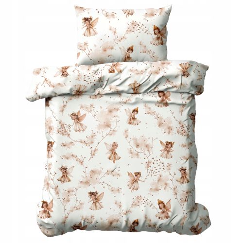  Baumwollbettwäsche 160x100 60x50 für ein Babybett Fee und Elfen 154Nbe