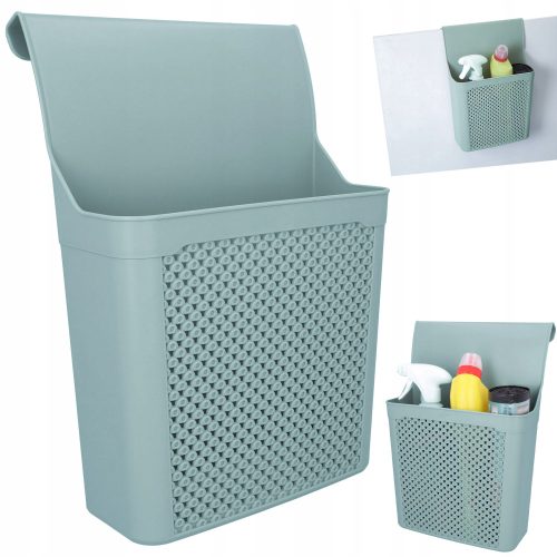 Badezimmerregale Korb zum Aufhängen an der Schranktür, Korb, Hängebehälter, blauer Organizer