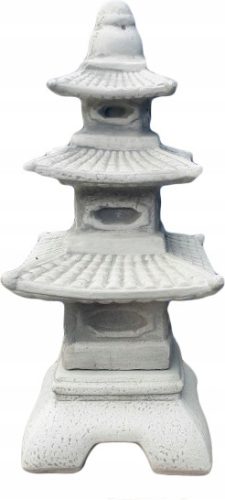  BETON-GARTENFIGUR – JAPANISCHE Pagode AUF EINEM SOCKEL