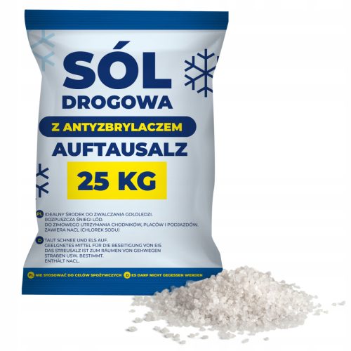  Streusalz mit Trennmittel 25 kg Natriumchlorid Anti-Eis für Eis und Schnee