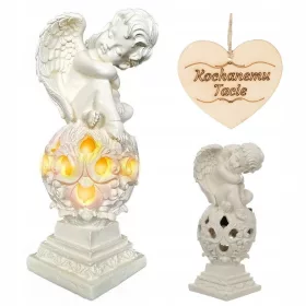  DAD-Kerze für Papa SOLAR ENGEL Garten / Grab