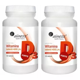   Aliness Vitamin D3 FORTE 4000 IU - Stärkt Knochen und Immunsystem - 120 Tabletten