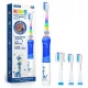  SEAGO Schallzahnbürste für Kinder von 3–12 Jahren + 4 Köpfe
