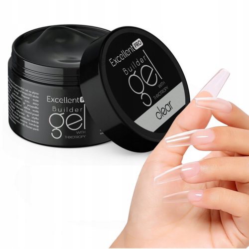  AUSGEZEICHNETES PRO BUILDER GEL AUFBAUGEL MIT THixotropie, KLAR, 50 g