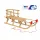  Set Holzschlitten AD324 D110 + AD302 Rückenlehne + AD300 Schnur