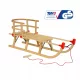  Set Holzschlitten AD324 D110 + AD302 Rückenlehne + AD300 Schnur