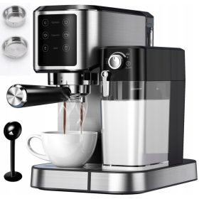    Kerch Maestro 1350 W Siebträger-Espressomaschine, Silber/Grau