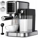  Kerch Maestro 1350 W Siebträger-Espressomaschine, Silber/Grau