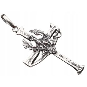    KREUZ KREUZ MIT ADLER IN KRONE SILBER GOTT EHRE HEIMAT PATRIOTISCH