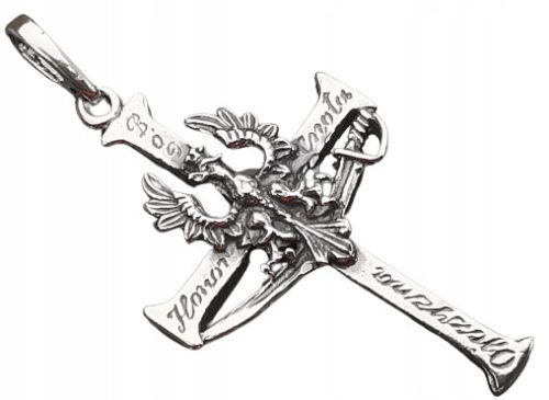  KREUZ KREUZ MIT ADLER IN KRONE SILBER GOTT EHRE HEIMAT PATRIOTISCH