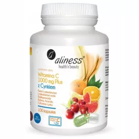   Aliness Vitamin C 1000 mg Plus mit Zink und Acerola, 100 Kapseln