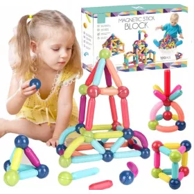    PÄDAGOGISCHE MAGNETBLÖCKE, GROßES MAGNETSTÄBCHEN, XXL-SET