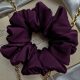  SCRUNCHIE großes XL-Haargummi, dunkelviolette Seide