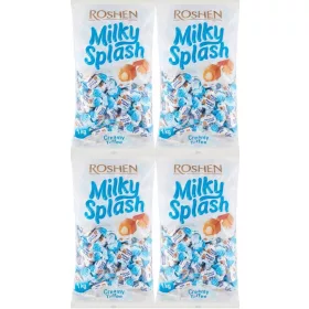 Roshen Milky Splash Toffi mit Milchfüllung, 4kg (4 x 1kg)