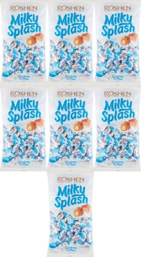 Roshen Milky Splash Toffi – Cukierki toffi z mlecznym nadzieniem, 1kg