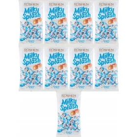   Roshen Milky Splash Toffi Karamellbonbons mit Milchfüllung, 1kg Packung